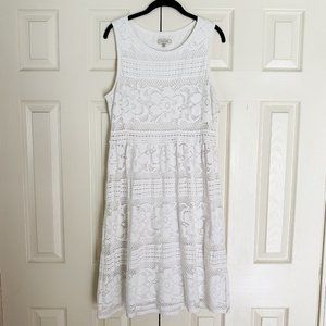 Max Studio Lace Dress - White XL